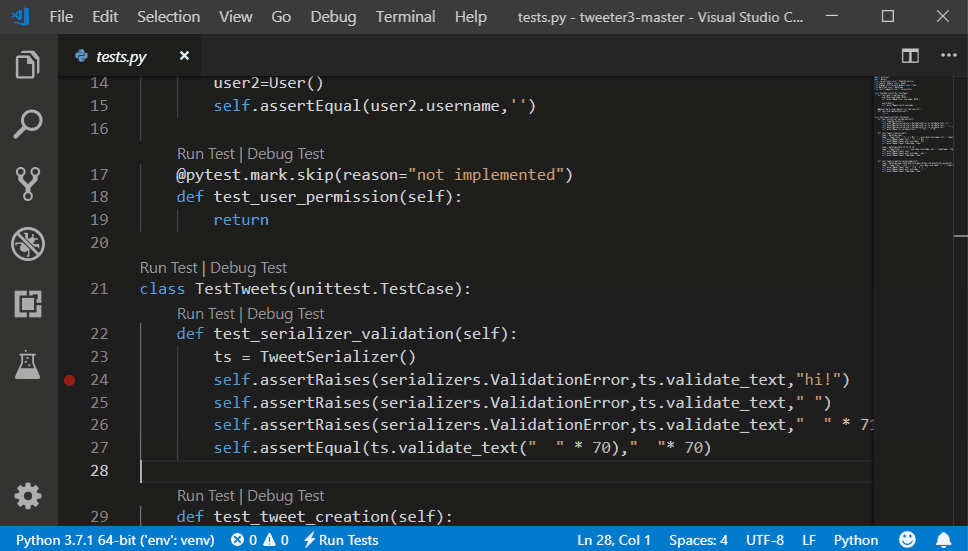 visual studio for mac and python