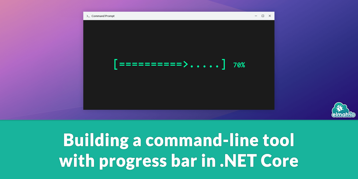Building a command-line tool with progress bar in .NET Core