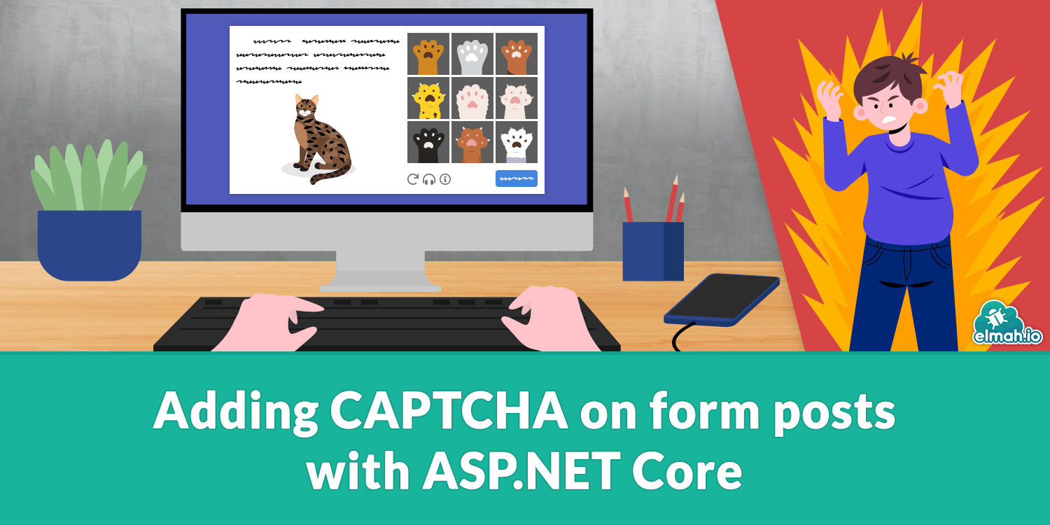 Adding CAPTCHA on form posts with ASP.NET Core