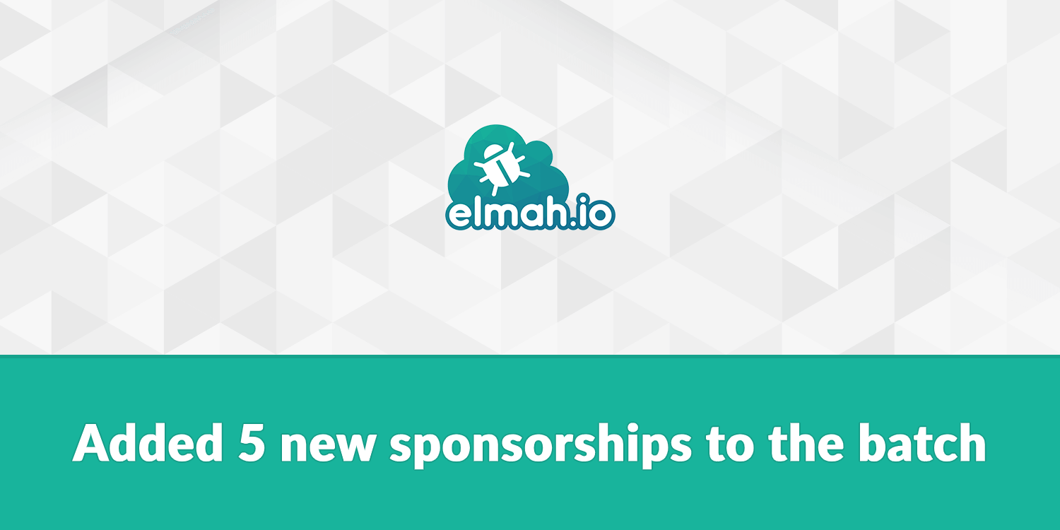 Added 5 new sponsorships to the batch