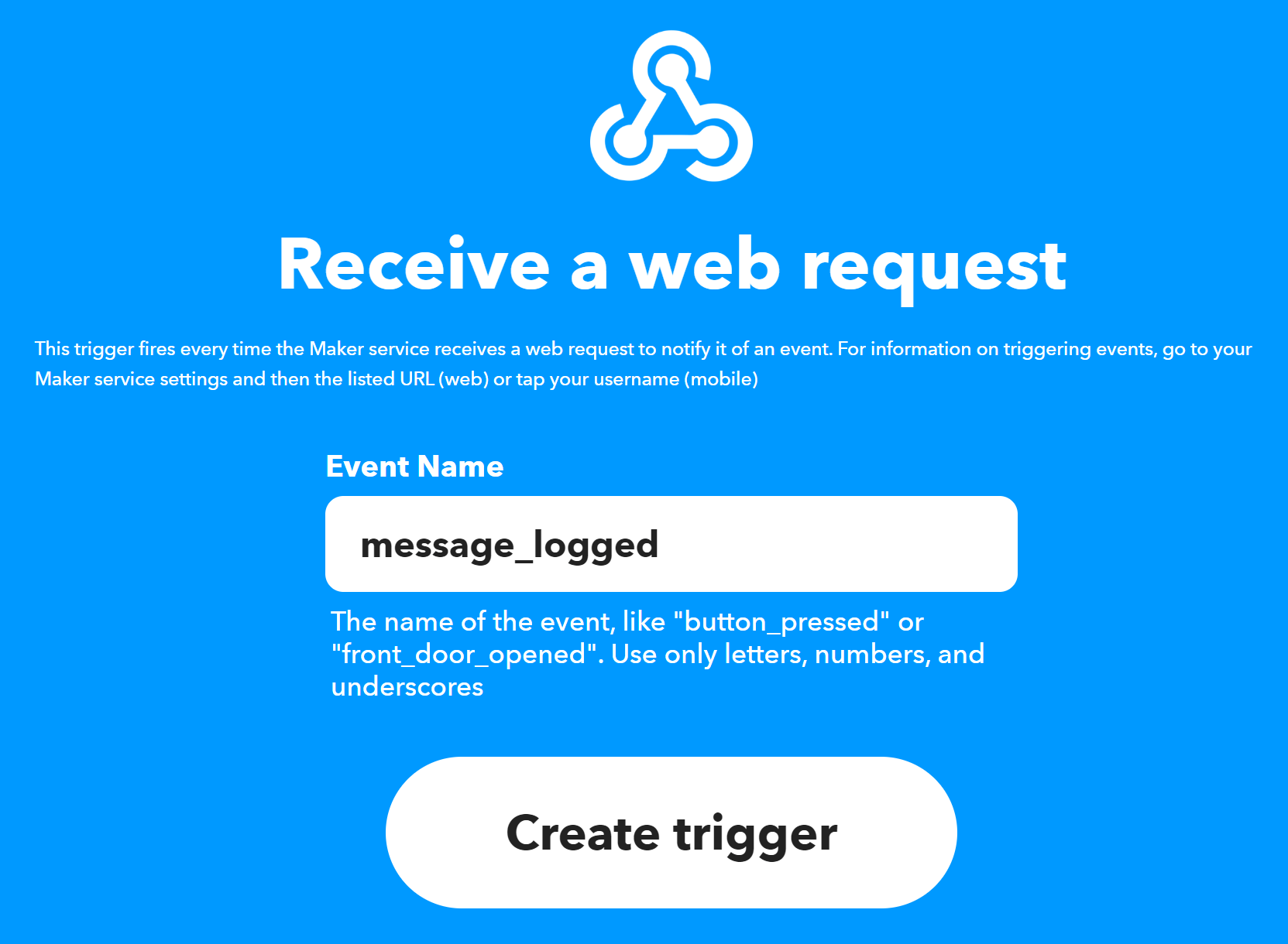 Receive a web request