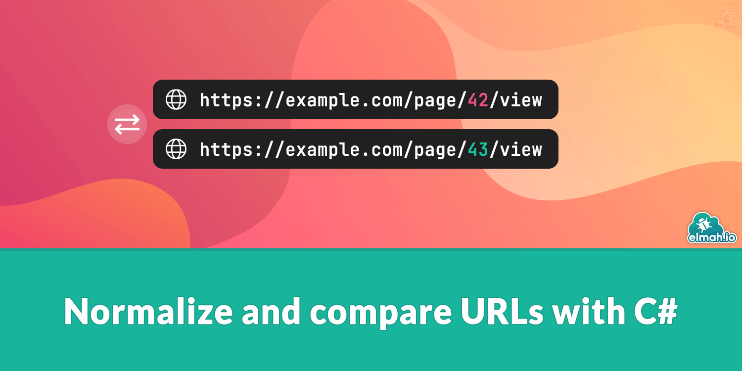 Normalize and compare URLs with C#