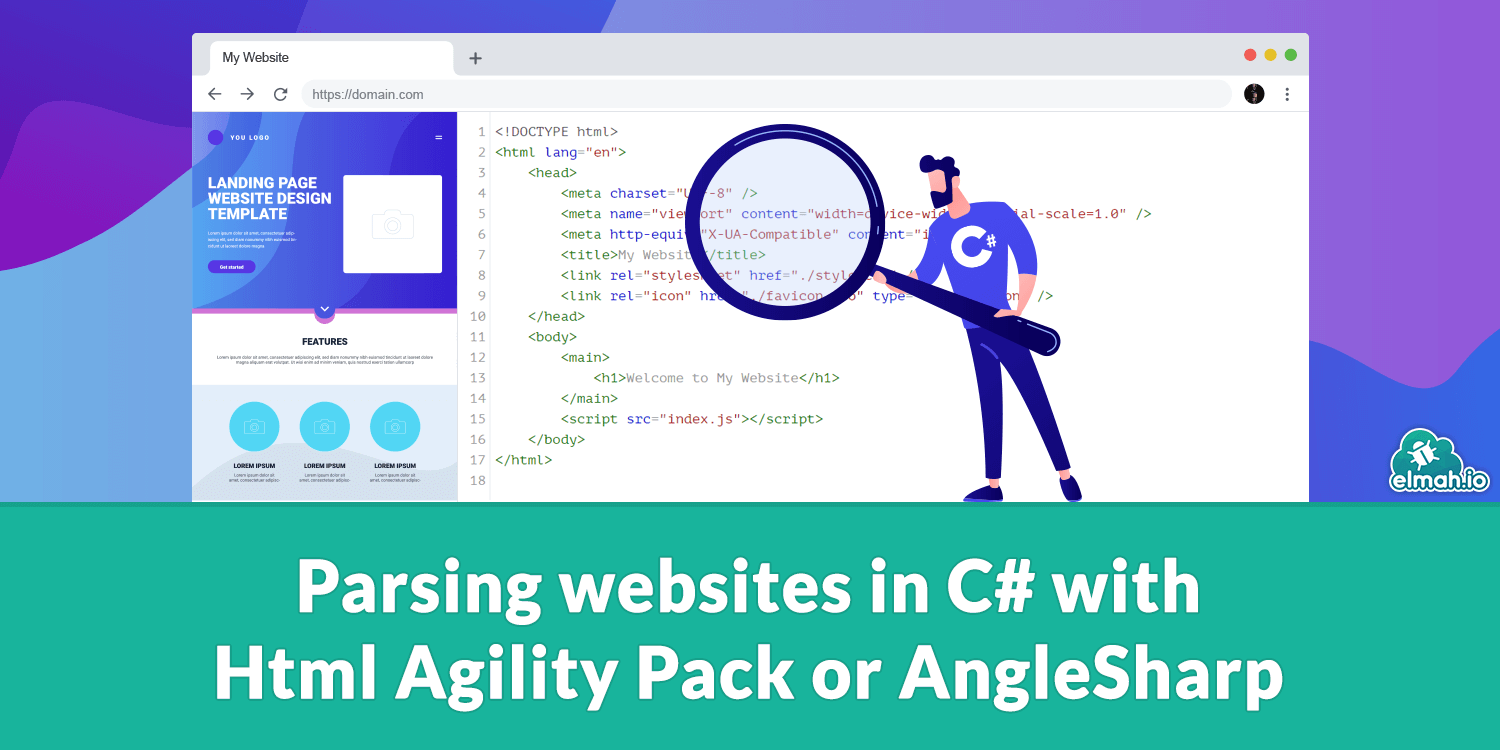 Parsing websites in C# with Html Agility Pack or AngleSharp