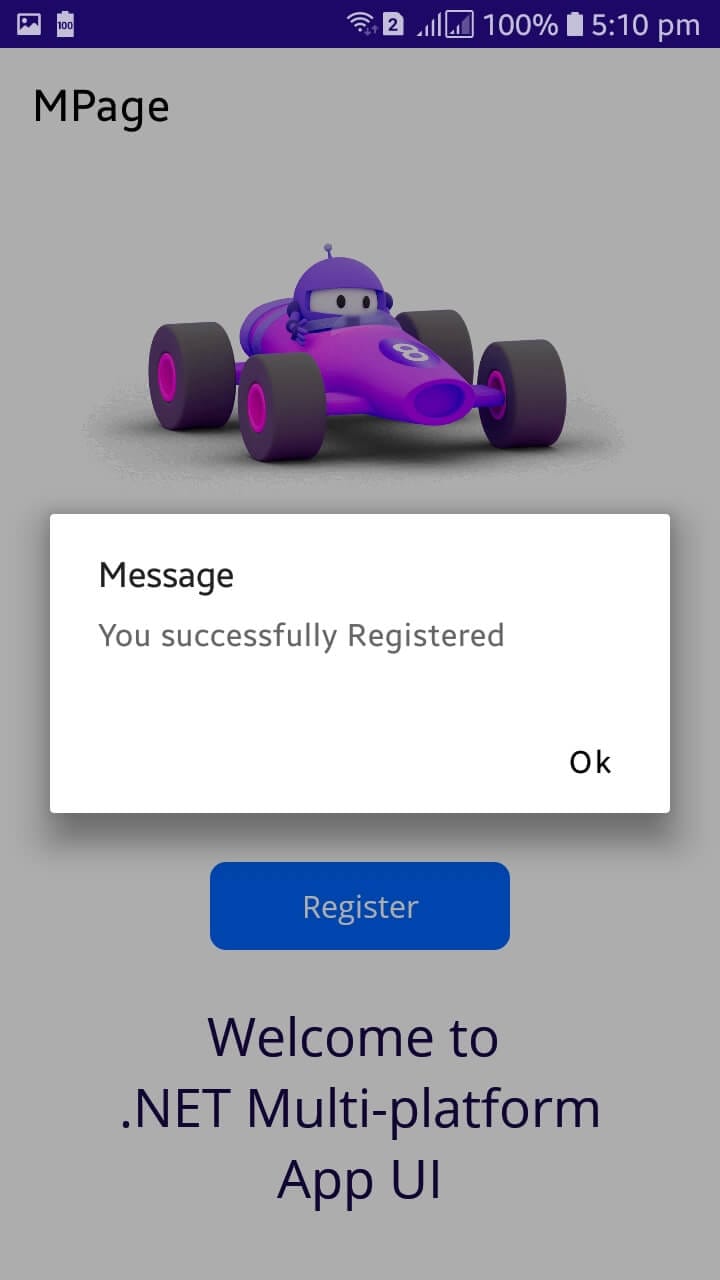 Second message popup