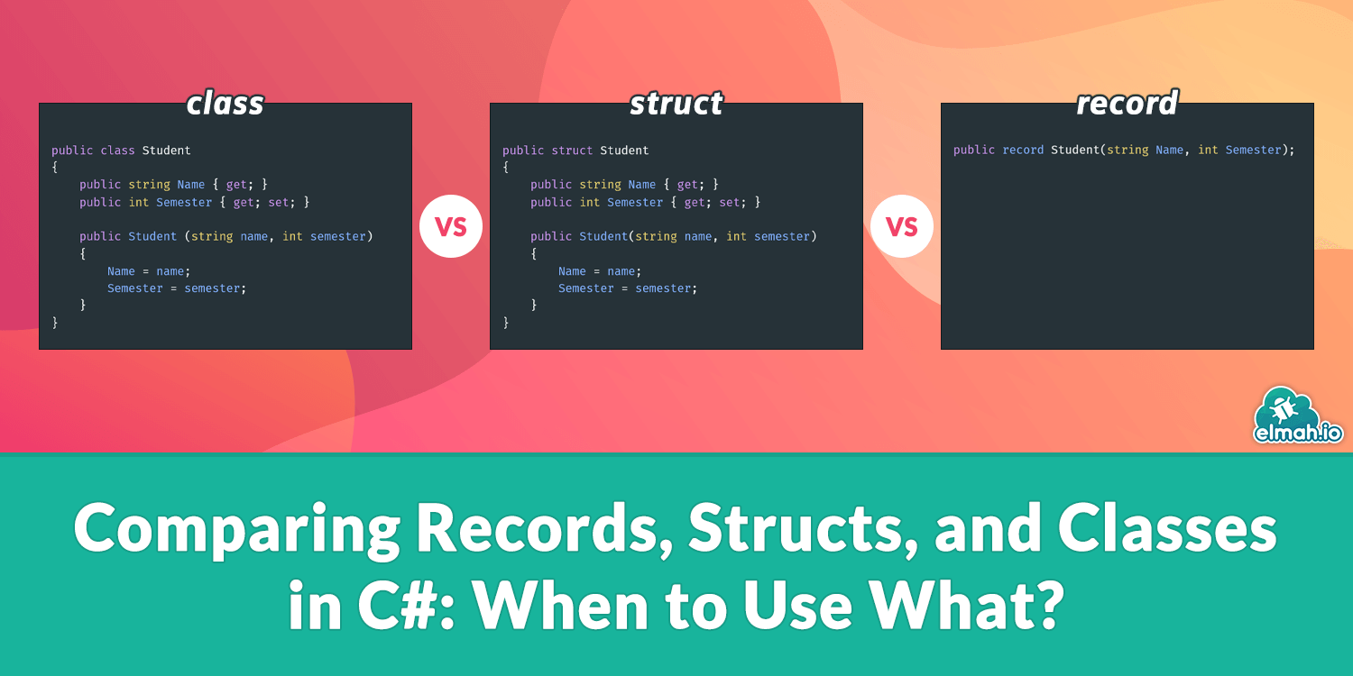 Comparing Records, Structs, and Classes in C#: When to Use What?