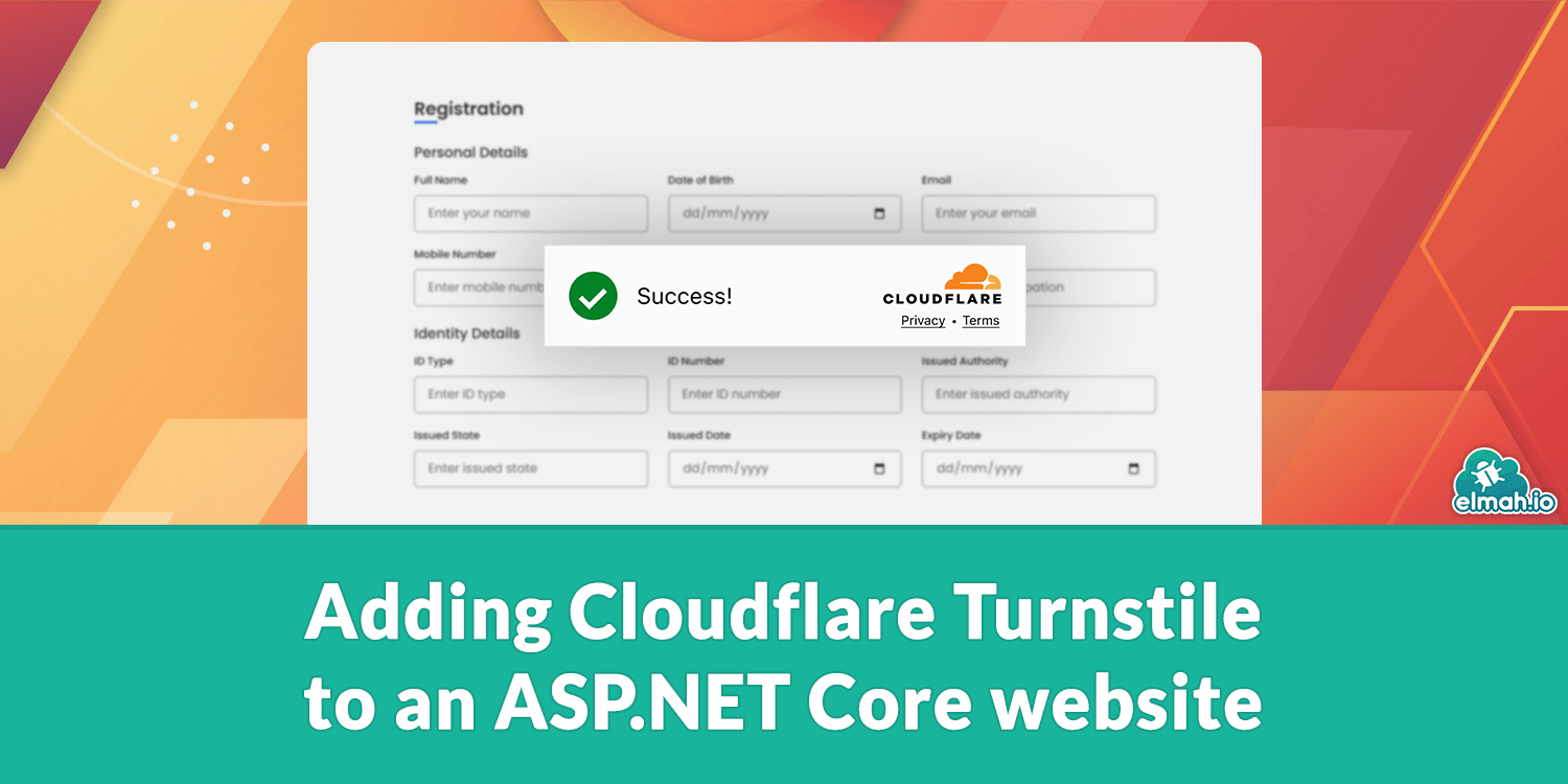 Adding Cloudflare Turnstile to an ASP.NET Core website