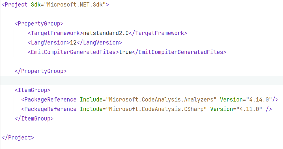 csproj file