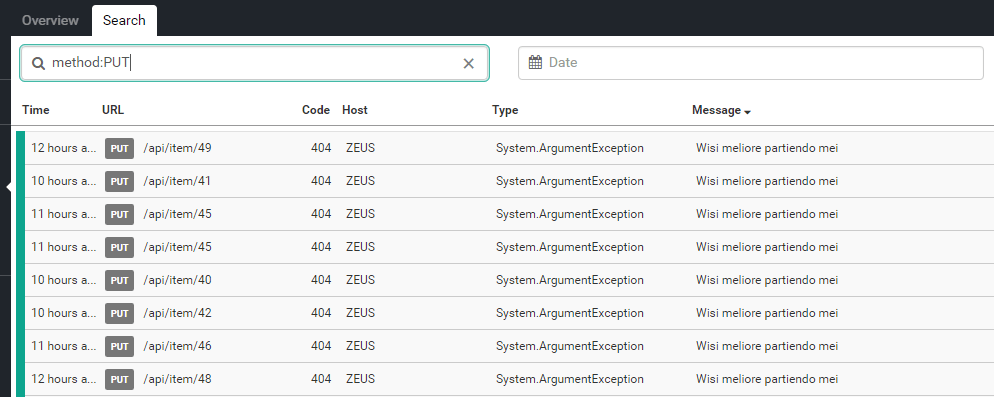 Searching for HTTP method